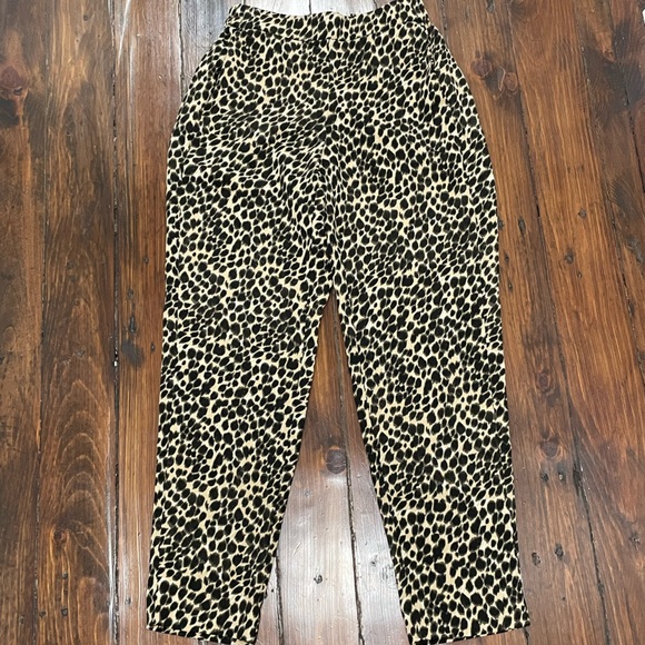 J. Crew Jamie leopard pant size 00 - Picture 2 of 10
